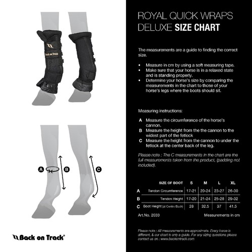 Back on Track Royal Quick Wraps Deluxe - Equestrian Sport Flexible Supportive - Picture 5 of 5