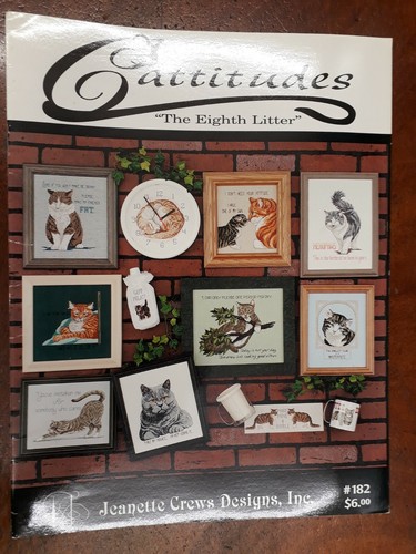 Jeanette Crews Designs Cattitudes 'The Eighth Litter' Kreuzstich #182, selten!
