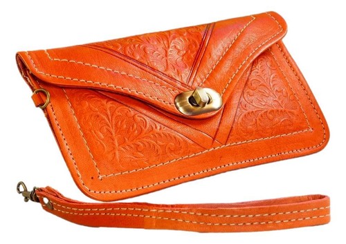 Cartera de cuero marroquí bolsa mujer maquillaje bolso billetera diferentes colores - Imagen 9 de 29