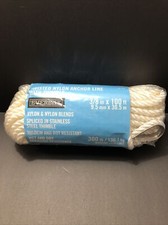 Everbilt Twist Rope Nylon Anchor Line Thimble 3/8 in x 100 ft 300 Lb Load Limit