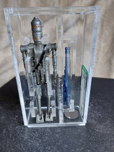 GRADED VINTAGE STAR WARS - AFA not UKG - 85 NM+ - IG-88 - HK COO - GREY - RARE - Picture 8 of 11