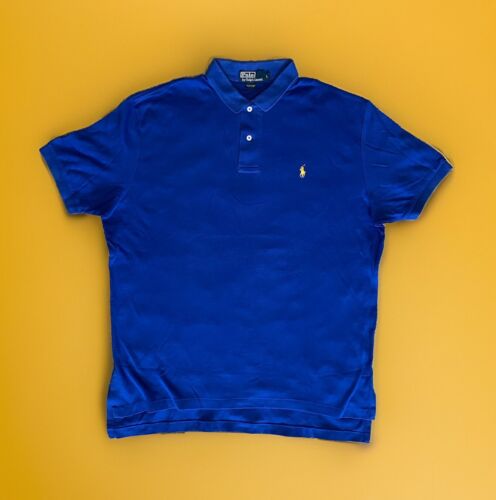 Polo By Ralph Lauren soldes Polo Shirt / Classic Collector / Yellow Pony / Bleu / L