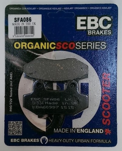 EBC Organique avant Ou Arrière Disque Frein Plaquettes pour Lambretta 50 N Pato - Picture 2 of 5