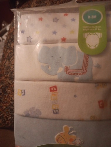Circo 5 Pk 0-3 Months Bodysuits Vtg Blue - Picture 4 of 6