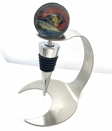 wine bottle stopper Holder Display Stainless Steel - Picture 2 of 7