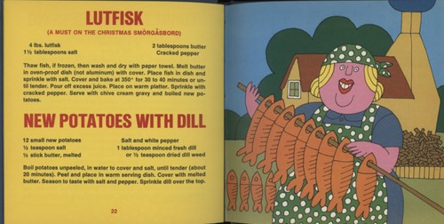 Scandinavian Cookbook SMORGASBORD Mod Psychedelic Art Determined Productions - Imagen 4 de 6
