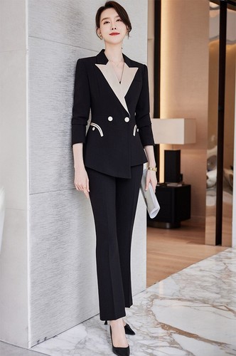 Blazer Jacke Hose für Damen Büro Arbeit Business Formelle Kleidung Gr. 2-14 Neu - Bild 3 von 38