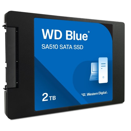 New WD Blue 2TB SA510 SATA Internal Solid-State Drive Blue FACTORY SEALED - Afbeelding 3 van 3