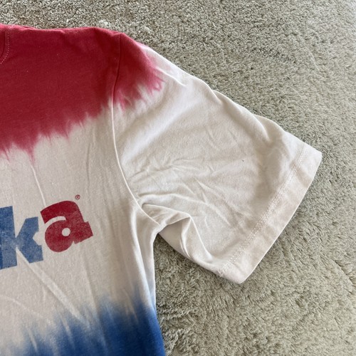 Bazooka Boys Red White Blue Tie Dye Short Sleeve Shirt 10-12 - 第 3/8 張圖片