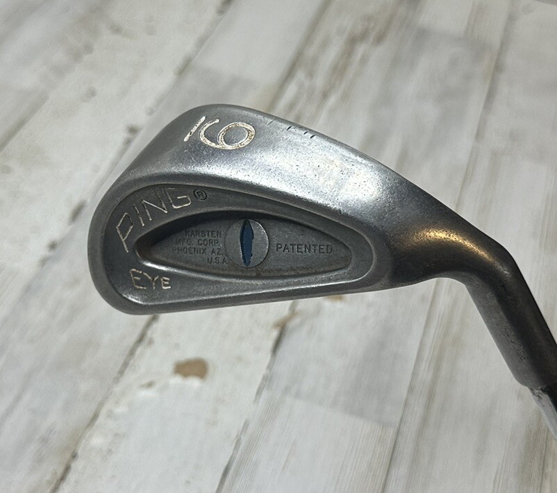 Ping Eye White Dot 9 Iron Seniors Steel Shaft Golf Pride Grip Ping Eye White Dot 9 Iron Seniors Steel Shaft Golf Pride Grip