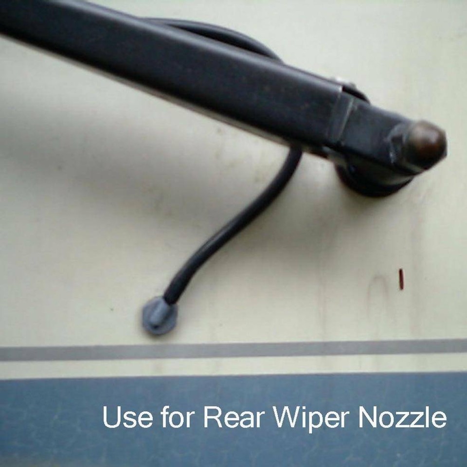 Universal Windshield Washer Hose Kit – Nozzle Spray Pump Pipe, Front & Rear T/Y/Straight Connectors