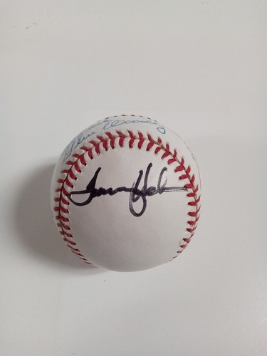 Larry Doby, Gene Woodling Tommy Helms + 1 American League Signed Baseball JSA -# - Picture 5 of 6