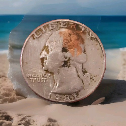1981-D Washington Quarter. "LAMINATION" OBVERSE AND REVERSE