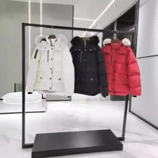 Moose Knuckles short hooded parka for men and women New