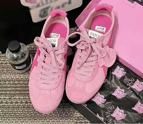 999Nuevo PATOU x Onitsuka Tiger Zapatillas Mujer Rosa Zapatos Informales - Imagen 11 de 15