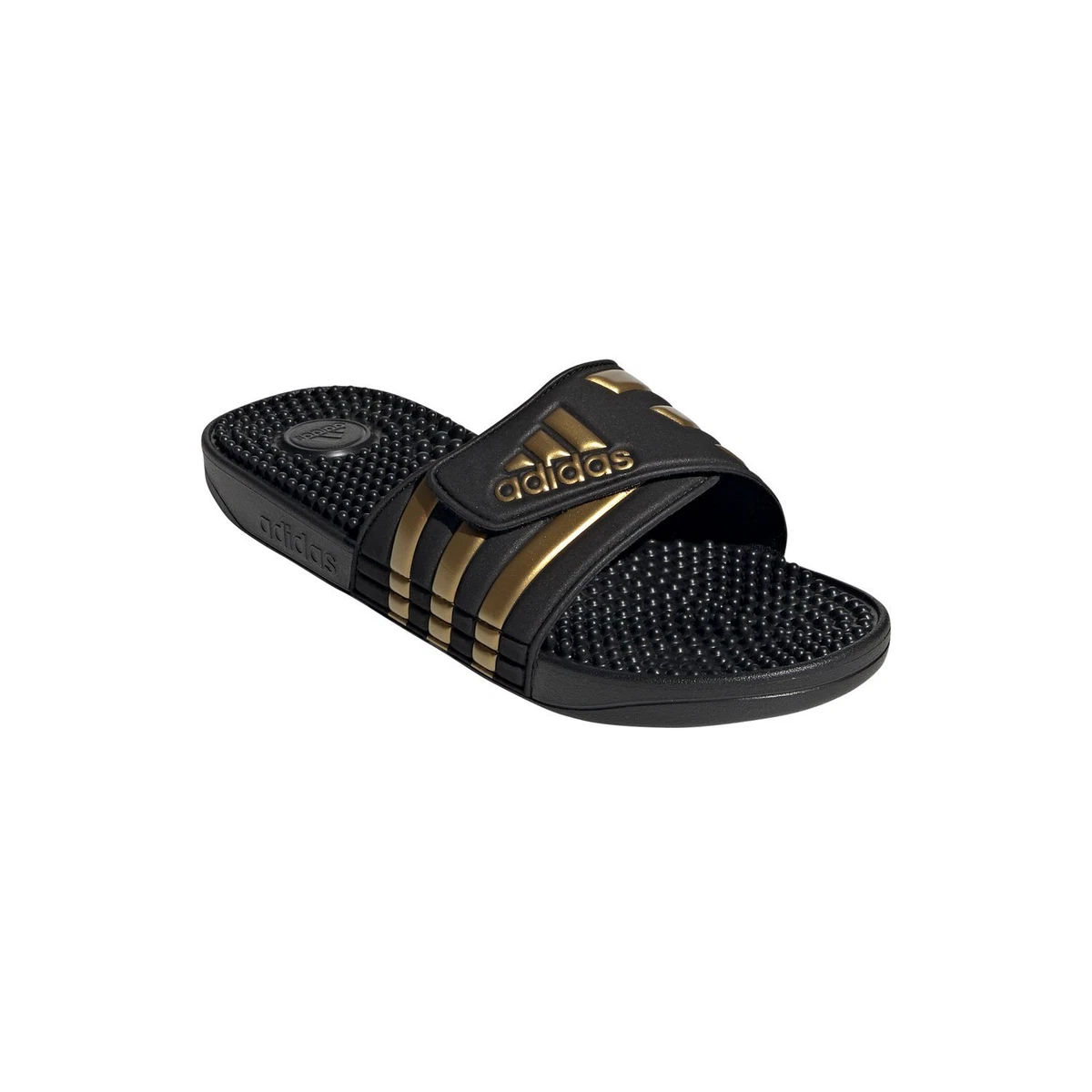 Adidas slippers best sale gold