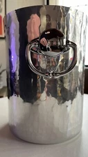 Mauviel M'30 Hammered Aluminum Wine Bucket W/ Stainless Steel Handles Champagne