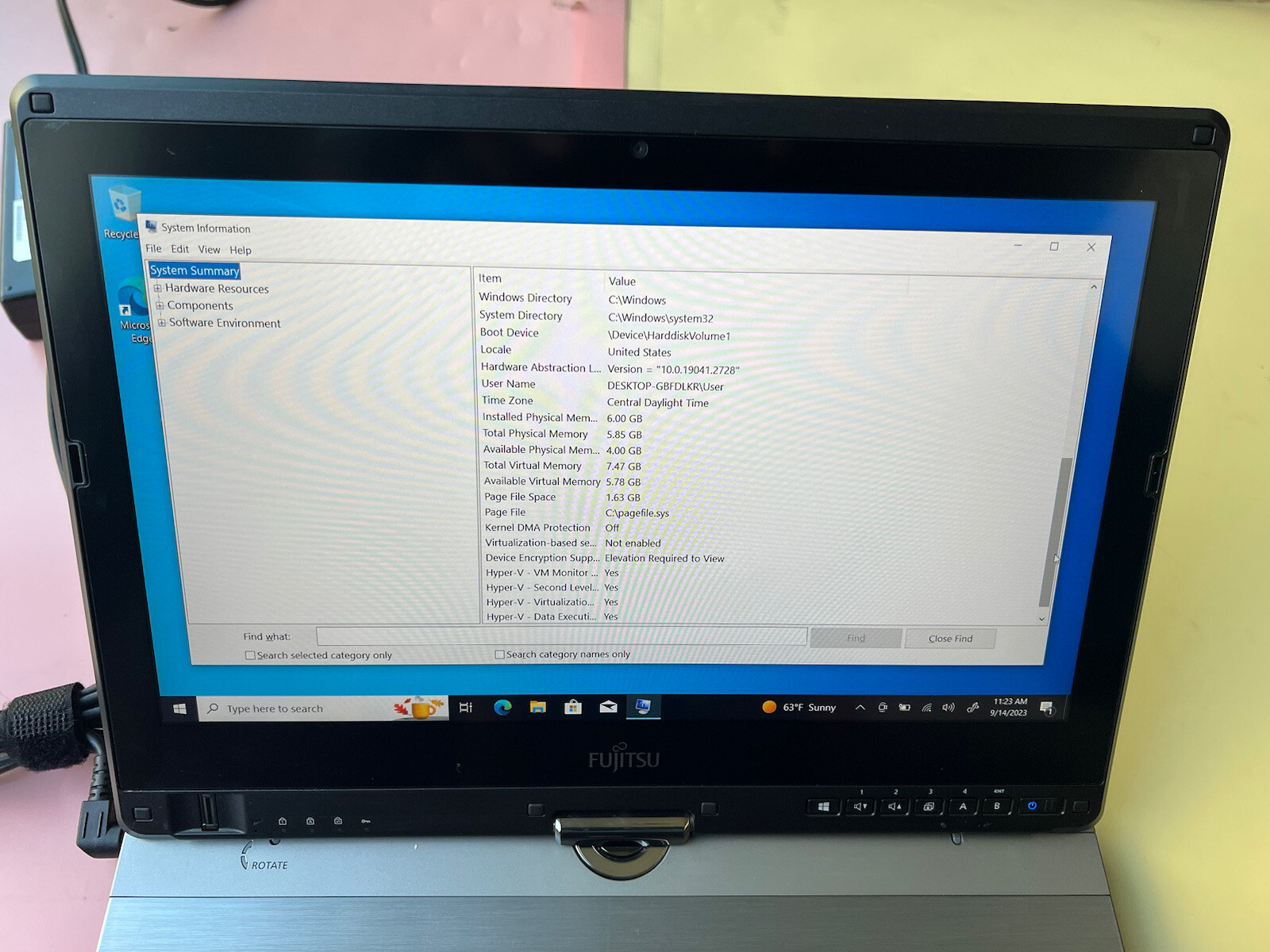 FUJITSU LIFEBOOK T902 (2 IN 1)Core i5-3340M 6GB RAM 256GB SSD WEBCAM TOUCHSCREEN - Picture 6 of 17