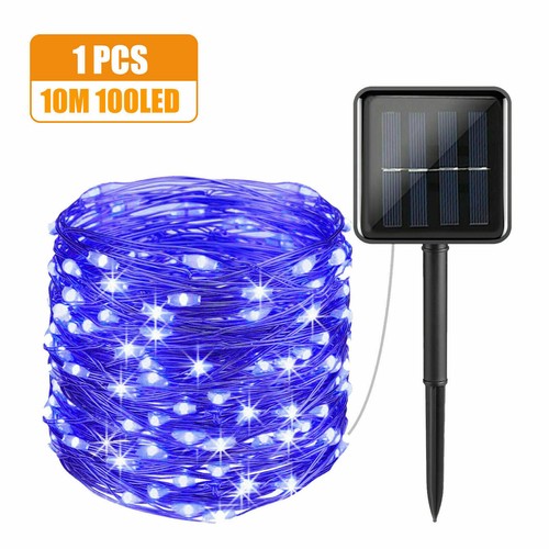 Outdoor Garden Xmas Party Decor Copper Wire Solar String LED Lights Waterproof - Picture 16 of 21