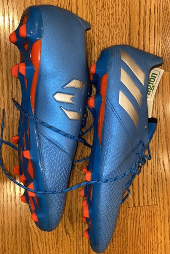 Mens Adidas Messi 16.3 Football Soccer Boots Cleats- Blue/Orange Sz 11 1/2 - Picture 5 of 7
