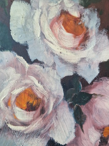 Gaston Noelanders (1910-1987) Vintage Still Life Floral Flowers Oil Painting - Picture 6 of 8
