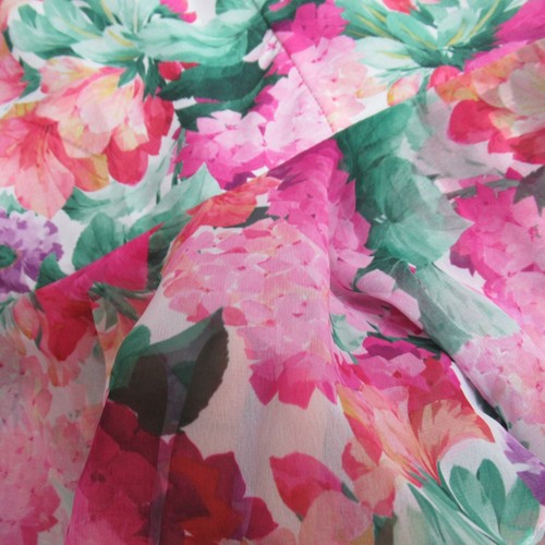 Vintage Maxilou Dress Womens Sz 14 Pink Floral Cottagecore Maxi Retro Church 80s - Picture 4 of 11