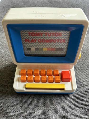 Vintage 1985 TOMY Tutor Play Computer Learning Kids Toy Education Original - Picture 2 of 10