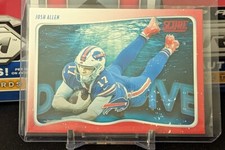 Josh Allen Red Deep Dive Card #DD-JA Score 2020 Buffalo Bills Football Cards