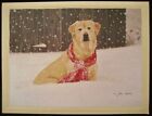 Vintage Christmas Greeting Card Cold Nose, Warm Heart-Mastiff in Snow by Weiss