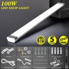 2Pcs Linkable LED Shop Light Garage 100W 13000LM 5000K Daylight High Bay Ceiling
