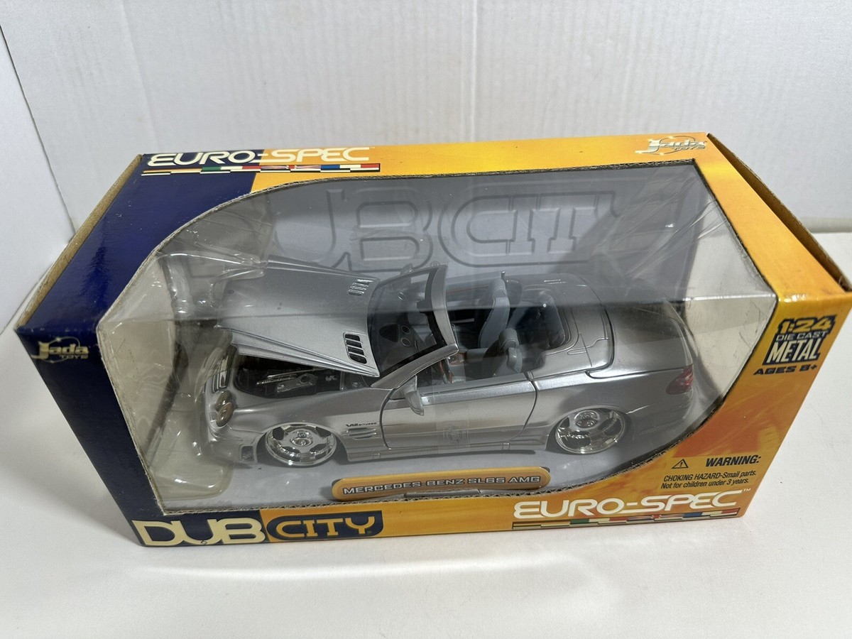 JADA DUB EURO-SPEC SILVER MERCEDES BENZ SL65 AMG 1:24 CONVERTIBLE