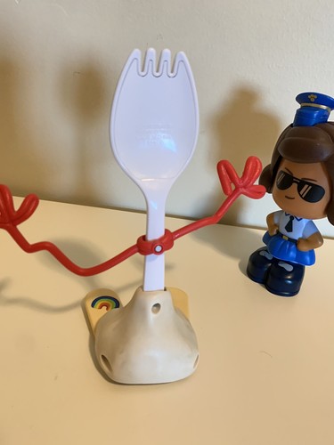 Toy Story 4 Forky Pull Back Toy Thinkway Toys & Giggle McDimples Talking Figure - Picture 6 of 8