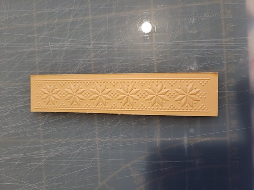 PAPIER PEINT FRISE en relief pour maison de poupée ou DIORAMA 8 PIECES PAR LOT - Photo 7/20