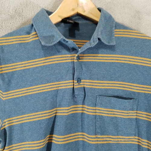Polo Patagonia uomo blu medio arancione a righe golf casual - Foto 2 di 10