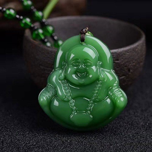 Simulate natural green jade necklace pendant, handcrafted lucky charm necklace - Picture 14 of 30