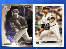Luis Gil 2022 Chronicles Titan RC & 2022 Topps Baseball RC - Yankees
