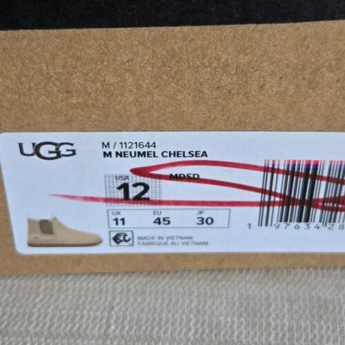 MENS SIZE 12 MUSTARD SEED UGG NEUMEL CHELSEA SUEDE TWIN GORE ANKLE BOOTS 1121644 - Picture 8 of 8