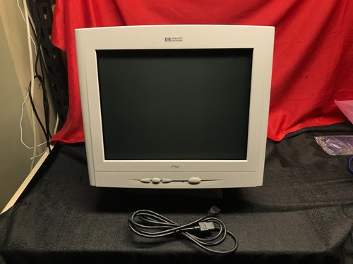 Raro monitor CRT a colori HP P910 19" D8910 NDP vintage telaio 446F 1600x1200 85Hz - Foto 10 di 11
