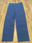 Womens Nike Size Xl blue scrub Pants Medical Wear Pockets