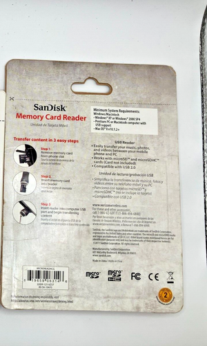 Verizon SANDISK MobileMate Micro Memory Card Reader New Sealed! - Picture 4 of 5