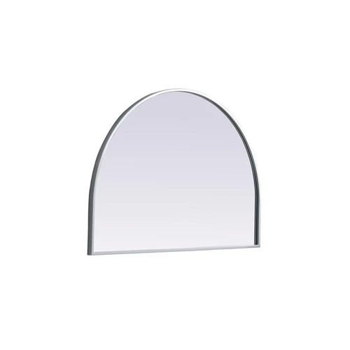 Elegant Decor Ayra 33x24" Arch Modern MDF Wood/Iron Mirror in Silver - Picture 3 of 9