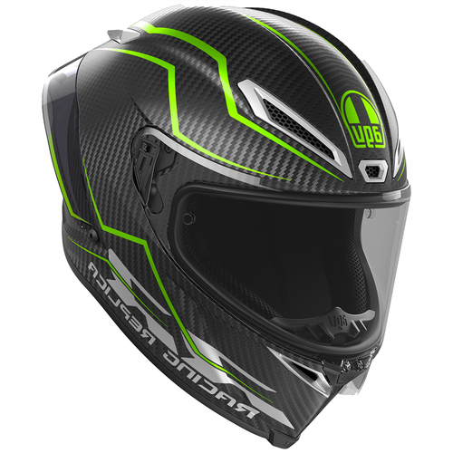 Casco de moto AGV PISTA GP-RR PERFORMANTE verde carbono/flo ECE 22.06 - Imagen 2 de 6