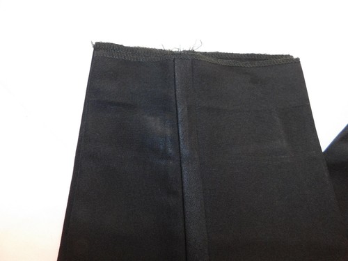 Unbranded Boy's Youth Tux Style Dress Pants Black Size 24 Unhemmed at bottom - Picture 2 of 5