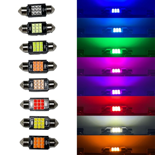 4x 36mm 6418 LED Dome Map Light Bulbs Super Bright Canbus SMD 3030 for VW Jetta - Picture 3 of 15