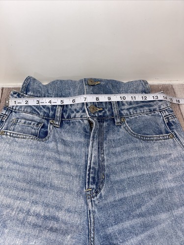 American Eagle Mom Damen-Overalls, Größe 4 blau Denim, Pullover, Landmädchen - Bild 7 von 12