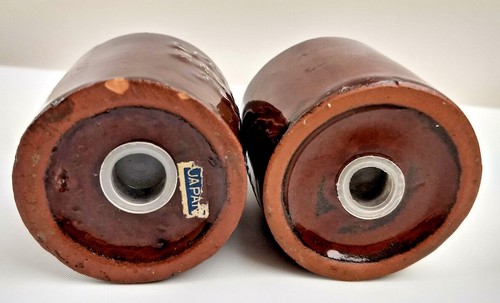 Set shaker sale e pepe brocca marrone piccola vintage Giappone - Foto 2 di 5