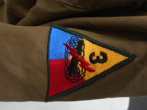 WW2 US Army Reproduction Fleece lined Jacket Size 50 3Rd Armor Div - Picture 3 of 12