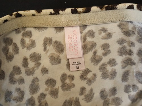 NEW Victoria's Secret VINTAGE Y2K 90s Silky Spandex Leopard Bikini Panty MEDIUM - Picture 3 of 5