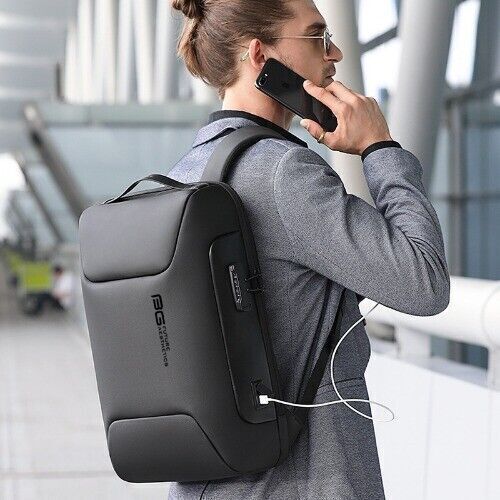 Bange Herren Oxford USB Charge Neu Business Laptop Wasserdicht Rucksack Reisetasche - Bild 3 von 35