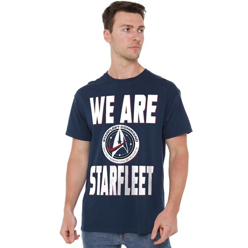 Star Trek Discovery We Are Starfleet T-Shirt S-5XL, Navy - Picture 1 of 5